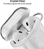 Apple Airpods 1/2. Nesil ile uyumlu Kılıf Kristal Silikon Şeffaf Case
