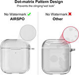 Apple Airpods 1/2. Nesil ile uyumlu Kılıf Kristal Silikon Şeffaf Case