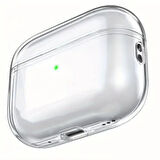 Apple Airpods 4. Nesil ile uyumlu Kılıf Kristal Silikon Şeffaf Case