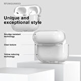 Apple Airpods 1/2. Nesil ile uyumlu Kılıf Kristal Silikon Şeffaf Case