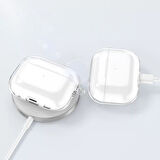 Apple Airpods Pro 3 Kılıf Şeffaf Kristal Silikon Sert PC Şeffaf Case 14