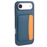 Apple iPhone 17 Air Kılıf PU Deri Kartlıklı X-Kart Silikon Kapak