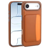 Apple iPhone 17 Air Kılıf PU Deri Kartlıklı X-Kart Silikon Kapak