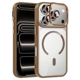 Apple iPhone 17 Pro Max Kılıf Kamera Lens Hediyeli Standlı M-Safe Şarj Özellikli Etro Kapak