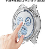 Huawei Watch GT 6 46mm Silikon Parlak Renkli Ekran Koruyuculu Kasa Koruyucu (42mm Değildir)
