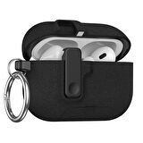 Apple Airpods Pro 3. Nesil ile uyumlu Kılıf Standlı Kilitli TPU Premium Matte Trip Case