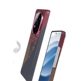 Xiaomi Redmi Note 14 Pro 5G Kılıf Kevlar Desenli Karbon M-Safe Magnetik Şarj VEGA-Msafe