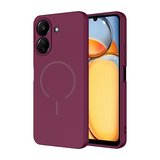Xiaomi Redmi 13C Kılıf Yumuşak Dokulu M-safe Şarj Özellikli Meta Kapak