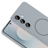 Samsung Galaxy S26 Plus Kılıf Yumuşak Dokulu M-safe Şarj Özellikli Meta Kapak