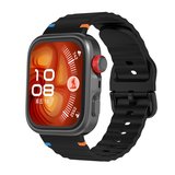Huawei Watch Fit 4/Fit 4 Pro/Fit 3 Kordon Dekoratif Örgü Çizgili Spor Silikon Kayış