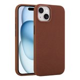 Apple iPhone 15 Kılıf M-Safe Şarj Özellikli Kumaş Dizayn Miami Sert PC Kapak