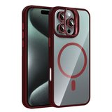 Apple iPhone 16 Pro Max Kılıf Kamera Lens Hediyeli Standlı M-Safe Şarj Özellikli Etro Kapak