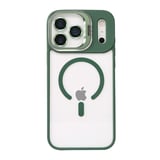 Apple iPhone 17 Pro Kılıf Kamera Lens Hediyeli Standlı M-Safe Şarj Özellikli Etro Kapak