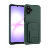 Samsung Galaxy A07 Kılıf Kartlık Hazneli Standlı TPU Bikart Kapak