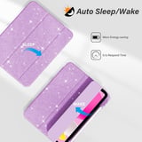 Samsung Galaxy Tab A9 8.7inç Kılıf Kalem Bölmeli Trifolding Case X110 X115 X117