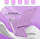 Samsung Galaxy Tab A9 8.7inç Kılıf Kalem Bölmeli Trifolding Case X110 X115 X117
