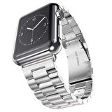 Apple Watch 42/44/45/46/49mm Kordon Klipsli Metal Kordon 04-A 2/3/4/5/6/se/7/8/9/10/ultra