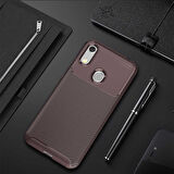 Huawei Y6S 2019 Kılıf Karbon Silikon Case