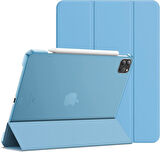 Apple iPad Pro 11 2. Nesil Kılıf PU Deri Smart Standlı Case A2228 A2068 A2230 A2231