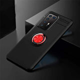 Huawei P40 Pro Kılıf Yüzüklü Magnetli Ravel Case