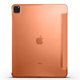 Apple iPad Pro 12.9 4. Nesil 2020 Kılıf PU Deri Smart Standlı Case A2229 A2069 A2232 A2233
