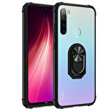 Xiaomi Redmi Note 8 Kılıf Şeffaf Sararmaz Yüzüklü Mola Kapak