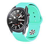 Samsung Galaxy Watch 4 5 6 7 FE 40 40 44 Classic 42 43 46 47 mm Kordon Silikon Spor Kordon 20mm