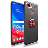 Oppo A5S Kılıf Yüzüklü Magnetli Ravel Case