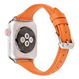 Apple Watch 10 42mm - 38/40/41mm Kordon İnce Deri Kordon 2/3/4/5/6/se/7/8/9