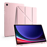 Samsung Galaxy Tab S6 Lite 2024 P620 P610 Kılıf Kalem Bölmeli Trifolding Case 13-15-17