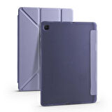 Samsung Galaxy Tab S6 Lite 2024 P620 P610 Kılıf Kalem Bölmeli Trifolding Case 13-15-17