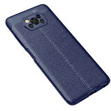 Xiaomi Poco X3 Kılıf Deri Tarzı Niss Silikon Case