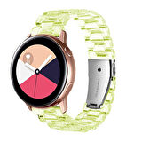 Samsung Galaxy Watch Gear S2 Kordon 20mm Şeffaf Baklalı Kordon