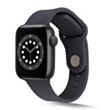 Apple Watch 38mm Kordon Silikon Örgü Kordon