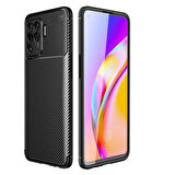 Oppo Reno 5 Lite Kılıf Karbon Silikon Case