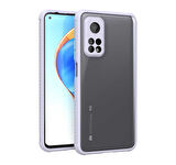 Xiaomi Mi 10T 5G Kılıf Kenar Renkli Sararmaz Şeffaf Kapak