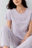 Kadın Pijama Takımı %50 Pamuk %50 Modal – Yumuşak Dokulu, Nefes Alan, Günlük Rahat Pijama Takım