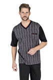 Pierre Cardin %100 Pamuklu 3'lü V Yaka Erkek Pijama Takım, Çeyizlik Kutulu
