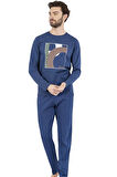 Pierre Cardin %100 Pamuklu Mevsimlik Baskılı Erkek Pijama Takım
