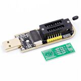 CH341A 24 25 Serisi BIOS USB Programcı Modülü ve 93CXX / 25CXX / 24CXX için SOIC8 SOP8 Test Klipsi