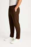 Erkek Keten Pantolon - Kahverengi