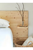 Ahşap Komidinli Yatak Başlığı 190x80 cm