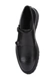 Shoetyle - Siyah Deri Tokalı Erkek Klasik Ayakkabı 250-2379 