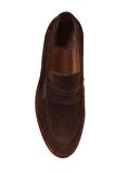 Shoetyle - Kahverengi Süet Deri Erkek Klasik Ayakkabı 250-2370