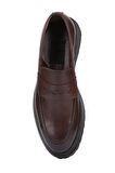 Shoetyle - Kahverengi Deri Erkek Klasik Ayakkabı 250-2371