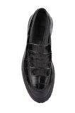 Shoetyle - Siyah Croco Deri Eva Taban Erkek Klasik Ayakkabı 250-2371