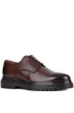 Shoetyle - Kahverengi Deri Bağcıklı Erkek Klasik Ayakkabı 250-2013