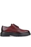 Shoetyle - Bordo Deri Bağcıklı Erkek Klasik Ayakkabı 250-2013
