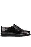 Shoetyle - Siyah Rugan Deri Bağcıklı Erkek Klasik Ayakkabı 250-2030