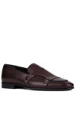 Shoetyle - Kahverengi Deri Tokalı Erkek Klasik Ayakkabı 250-2300